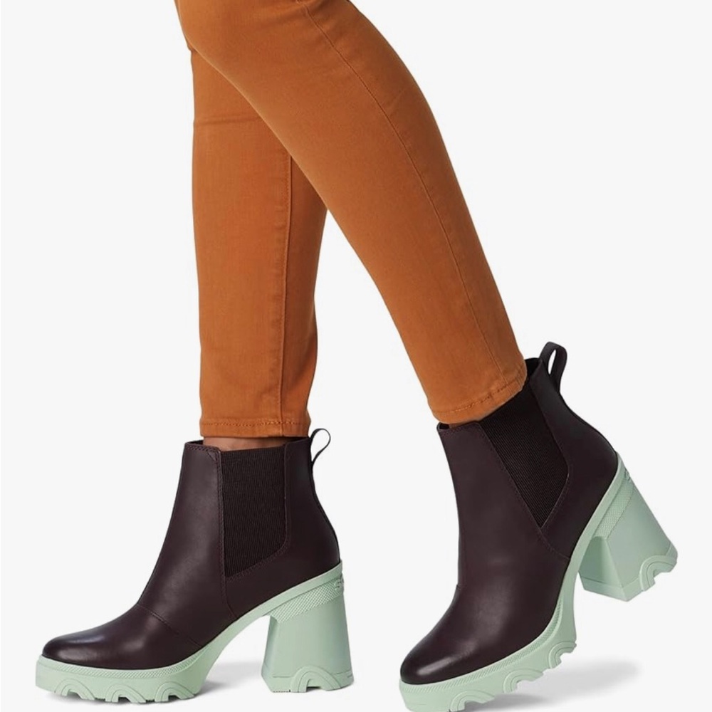 NIB! SOREL BREX HEEL CHELSEA WATERPROOF BOOTS SIZE 6.5 👢💧